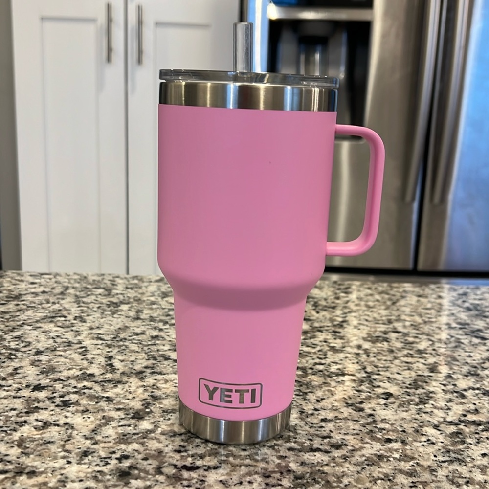 2023 Breast Cancer Edition Yeti 35 oz Rambler with handle